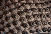 Vientiane, Laos - Wat Si Saket, The gallery around the sim houses thousands of Buddha statues in various mudras, dating  from the 16th century. 